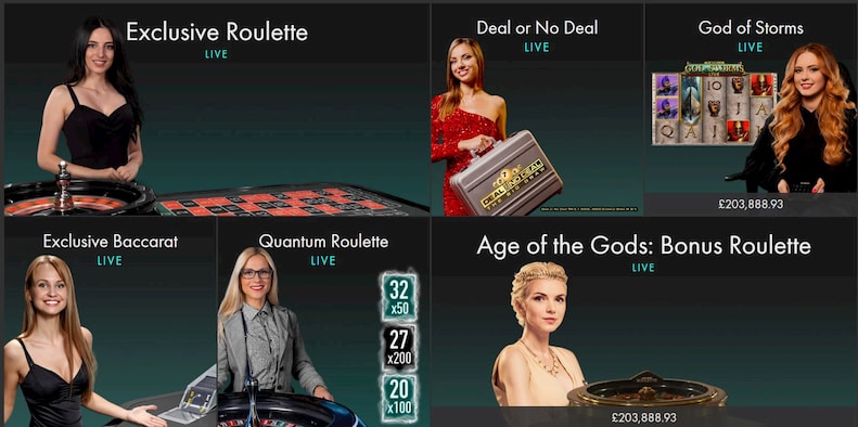 Bet365 Live Casino Games